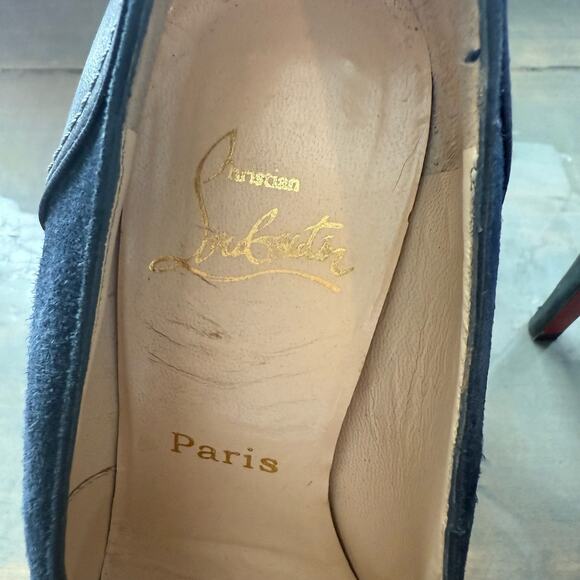 Christian Louboutin Black Defil Pump Décolleté Nappa Sz 38.5 - Picture 2 of 16